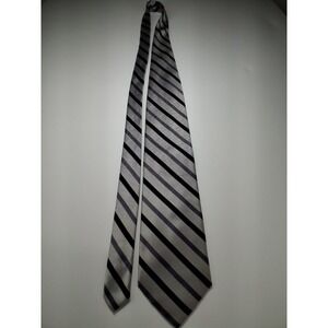 Ground Piratelli Mens Neck Tie  Silver Striped